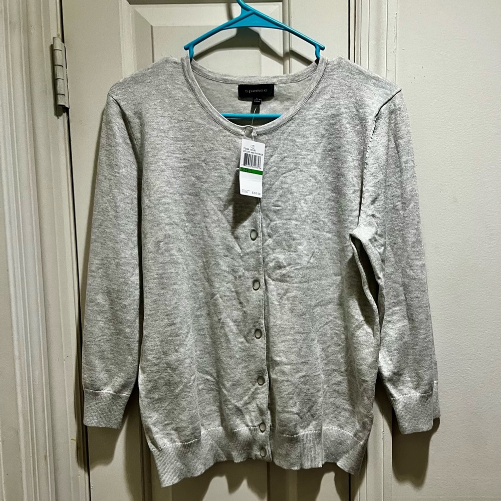 NWT Spence gray cardigan